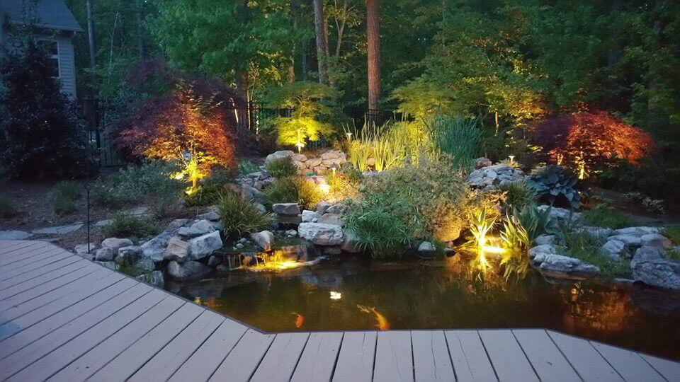 Raleigh Home Pond Lighting