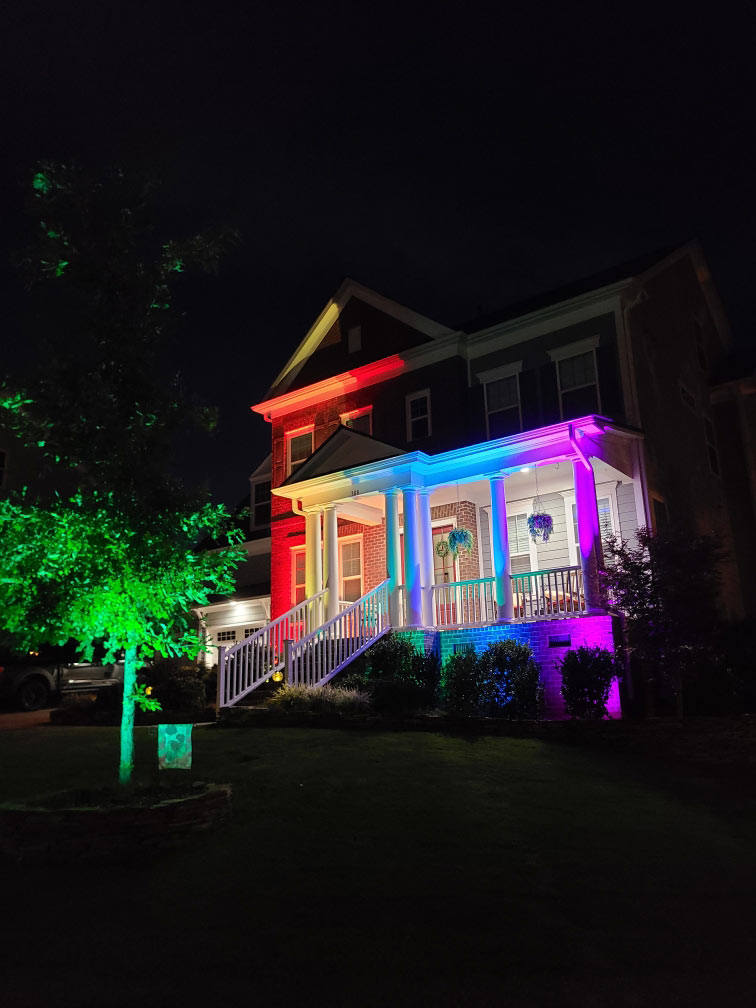 raleigh multi colored lighting raleigh home
