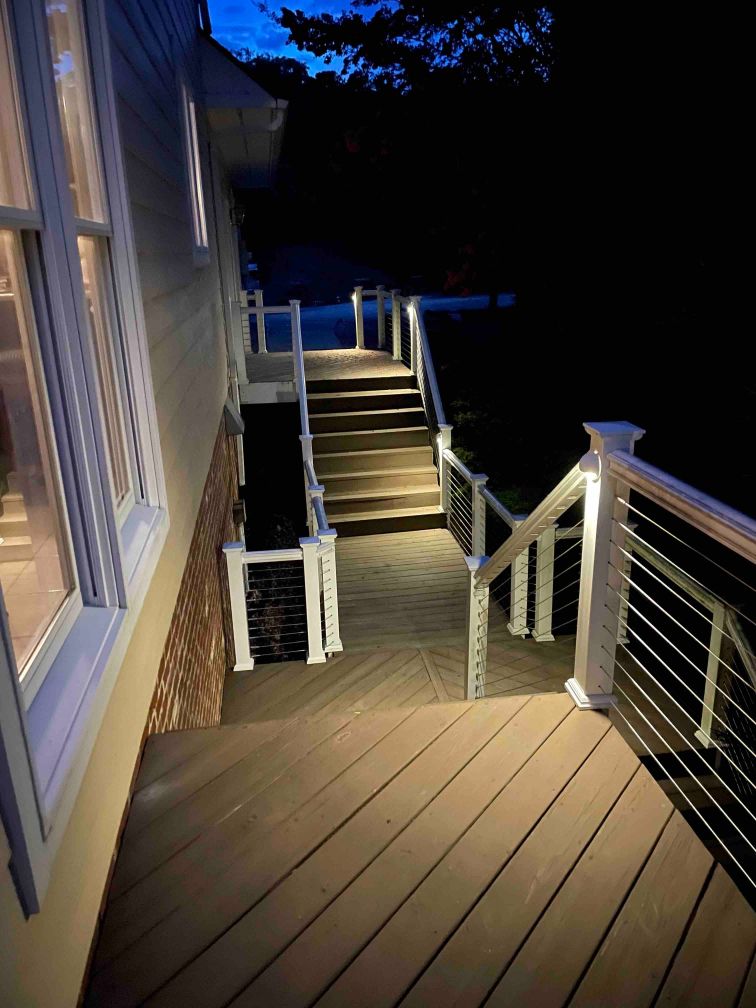 deck lighting installation raleigh