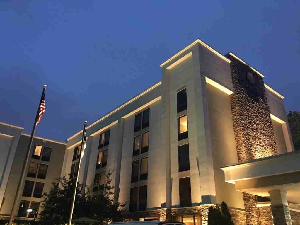 Security lighting Raleigh business