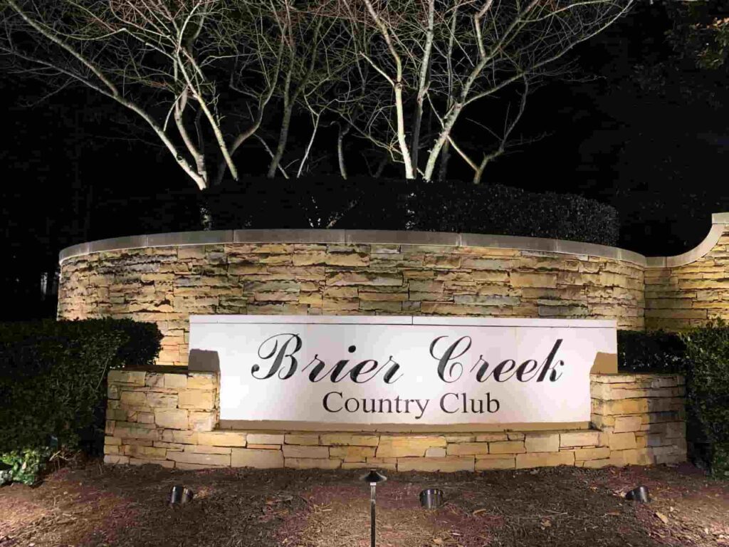 Commercial outdoor lighting for a business in Wake County, North Carolina