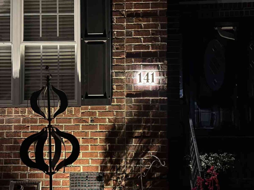 Streetlights Numbers Examples Illuminated House Numbers Installation Raleigh and Triangle