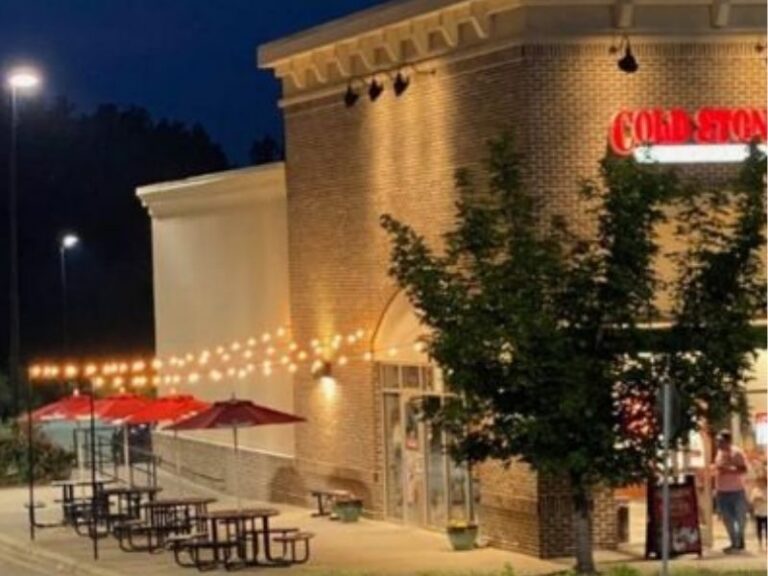 outdoor light installation Raleigh retail business