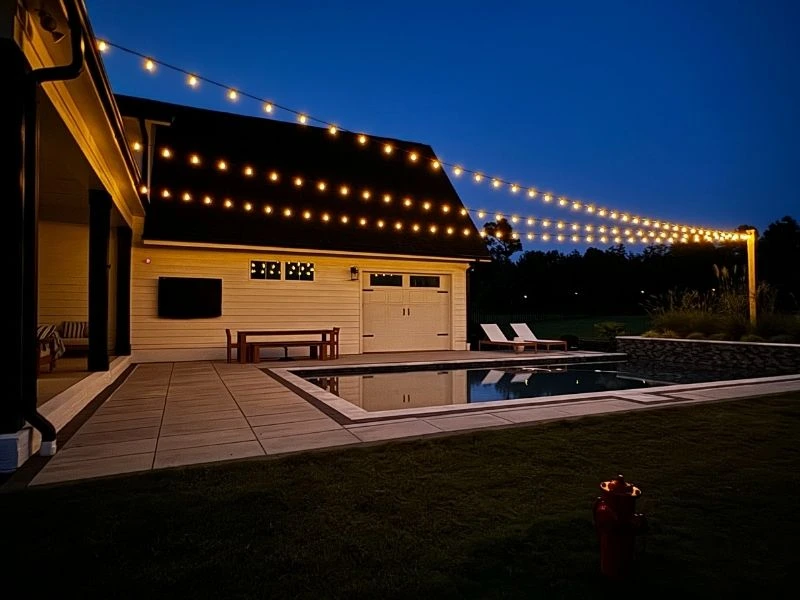 residential bistro lights raleigh, north carolina