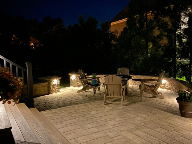 hardscape lighting in raleigh nc for residential homes